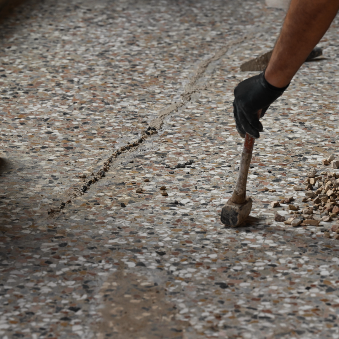 rappezzatura terrazzo veneziano